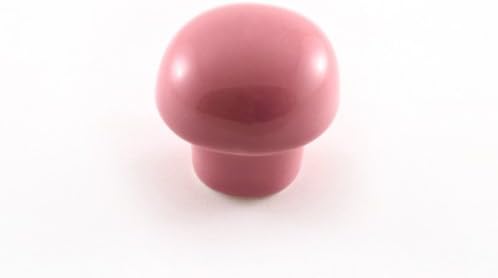 Mushroom Knob Color: Light Baby Pink