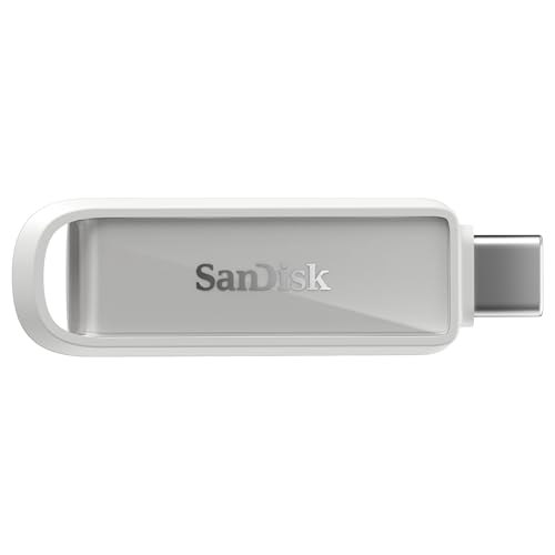 SanDisk Unità per telefono con USB Type-C 512 GB (per smartphone, tablet e computer, velocità fino a 150 MB/s, backup automatic, recupero dati) - Arctic White