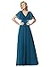 Ever-Pretty Women's Chiffon Bridesmaid Dress Prom Dresses Wedding Guest Dresses Teal US12