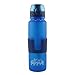 Genius Earth Foldable Water Bottle - Collapsible, Portable, Silicone Drink Bottle for Hiking, Sports & Travel. Lightweight, Reusable Bottles for Men, Women and Kids. BPA Free. 22oz