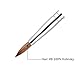 2019 1PC KEMEISI New Design Liquid Glitter Handle 100% Kolinsky Sable Acrylic Nails Round Nail Art Brush Manufacturer Size 8,10,12,14,16,18 (#8)