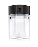 Hyperikon LED 12W Wall Pack Light, 1100 Lumens, PHOTOCELL INCLUDED, 5000K Security Area Lighting, UL Listed, Frosted Lens