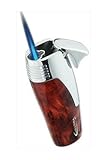Vector KGM Coup Single Flame Butane Torch Lighter in Mahogany