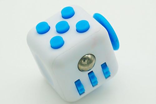 FidgetCube STRESS/ANXIETY ADD/ADHD/AUTISIM Toy (Blue/White)