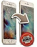 Screen Repair Complete Tool Kit Replacement Parts for iPhone 8 Plus (White) Front Glass Lens Step by Step Instructions Two Extra Bonuses USB Charging Cable and Lightweight Matching Protector Case