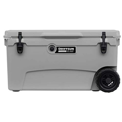 Driftsun 70 Quart Wheeled Ice Chest, Heavy Duty, High Performance