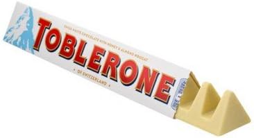 Toblerone White Swiss white chocolate with honey and almond nougat 170g