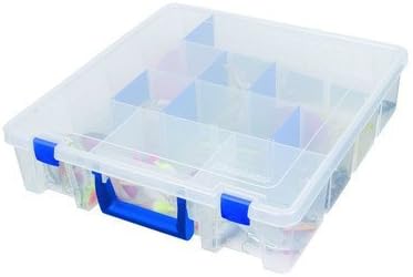 Flambeau 9007 Tuff Tainer See-Through Double Deep Satchel Storage Case, 6 Fixed Compartments, 12 Zerust Dividers by Flambeau Tackle