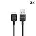 2x Samsung USB 3.0 Charging Sync Data Cable for Samsung Galaxy S5 / Note 3 / Tab Pro 12.2 / Note Pro 12.2 - Bulk Packaging (5 Feet) - 2 Pack