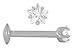 Tiny Star Jeweled Labret Stud-Lip Ring-Cartilage Earring-Tragus Earring-18g-16g Earring