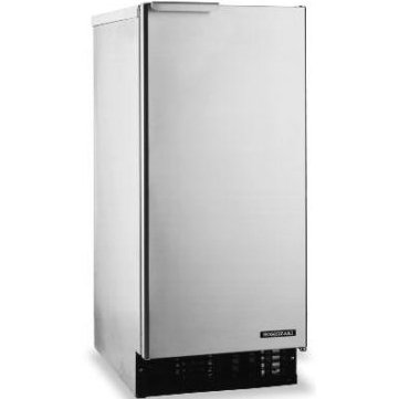 C-80BAJ 15"" Energy Star Rated Undercounter Self-Contained Cubelet Ice Maker With 92 lbs. Daily Ice Production 20 lbs. Built-In Storage Capacity Reversible Door And Front Access: Stainless Steel