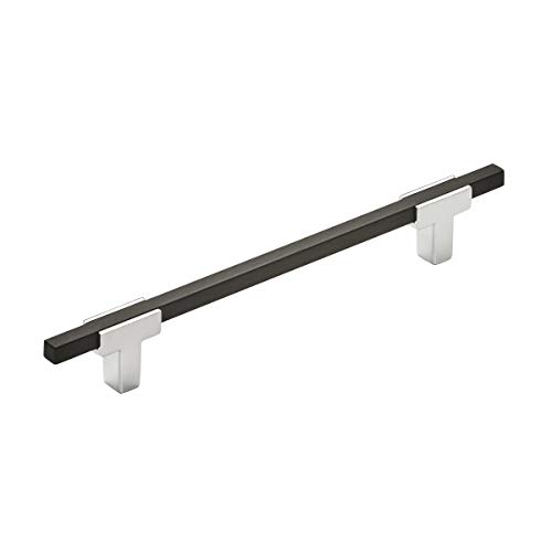 Amerock | Cabinet Pull | Polished Chrome/Brushed