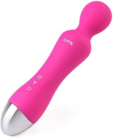 AILEQI Updated Cordless Waterproof Therapeutic Wand Massager 12 speeds 12 Patterns Wireless Magic wands For Muscle Revovery--Pink