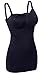 Sayceli Womens Seamless Wirefree Nursing Cami Tank Top With Build-In Maternity Bra Color Black Size L