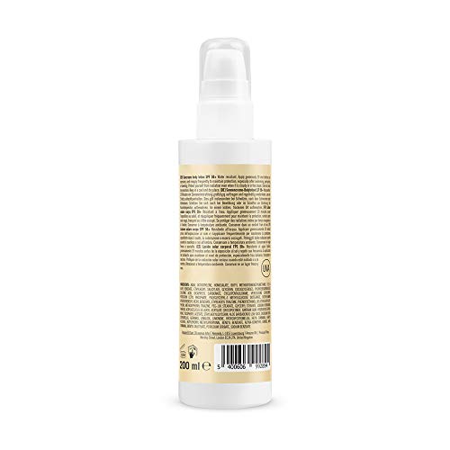 Amazon-Marke: Solimo - SUN - Sonnencreme-Bodylotion LSF 50+, mit Vitamin E, Antioxidant (4x200 ml) – Bild 3