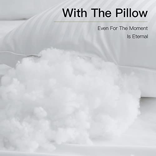 Acrafsman Adjustable Down Alternative Pillows,Plush Gel Bed Pillows for