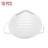 Disposable Respirator Face Breathing Safety Face Masks - Dust & And Clean Air Filter - Non-Toxic Dust, Pollen, Sawdust, Pollution, Smoke, Garage Dust And General Household Dust (10ct Box)