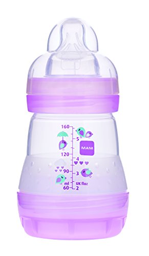 MAM Anti-Colic Bottle, Girl, 5 Ounces, 1-Count MAM Anti-Colic Bottle, Girl, 5 Ounces, 1-Count
