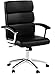 basyx by HON Executive Task Chair - Mid Back Leather Computer Chair for Office Desk, Black (VL103)