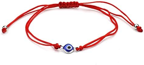 Olive Tayl Thin Red Thread Evil Eye Charms Bracelet String Rope Braided Bangles Bracelets for Women Men Adjustable Length