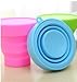 Collapsible Cups Foldable Travel Cups Food-grade Silicone Mug for Camping (1set of 3)