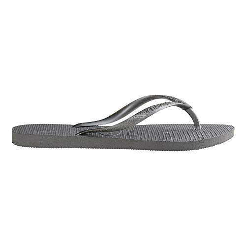Havaianas Women's Slim Flip Flop Sandal, Steel Grey, 6 Pricepulse