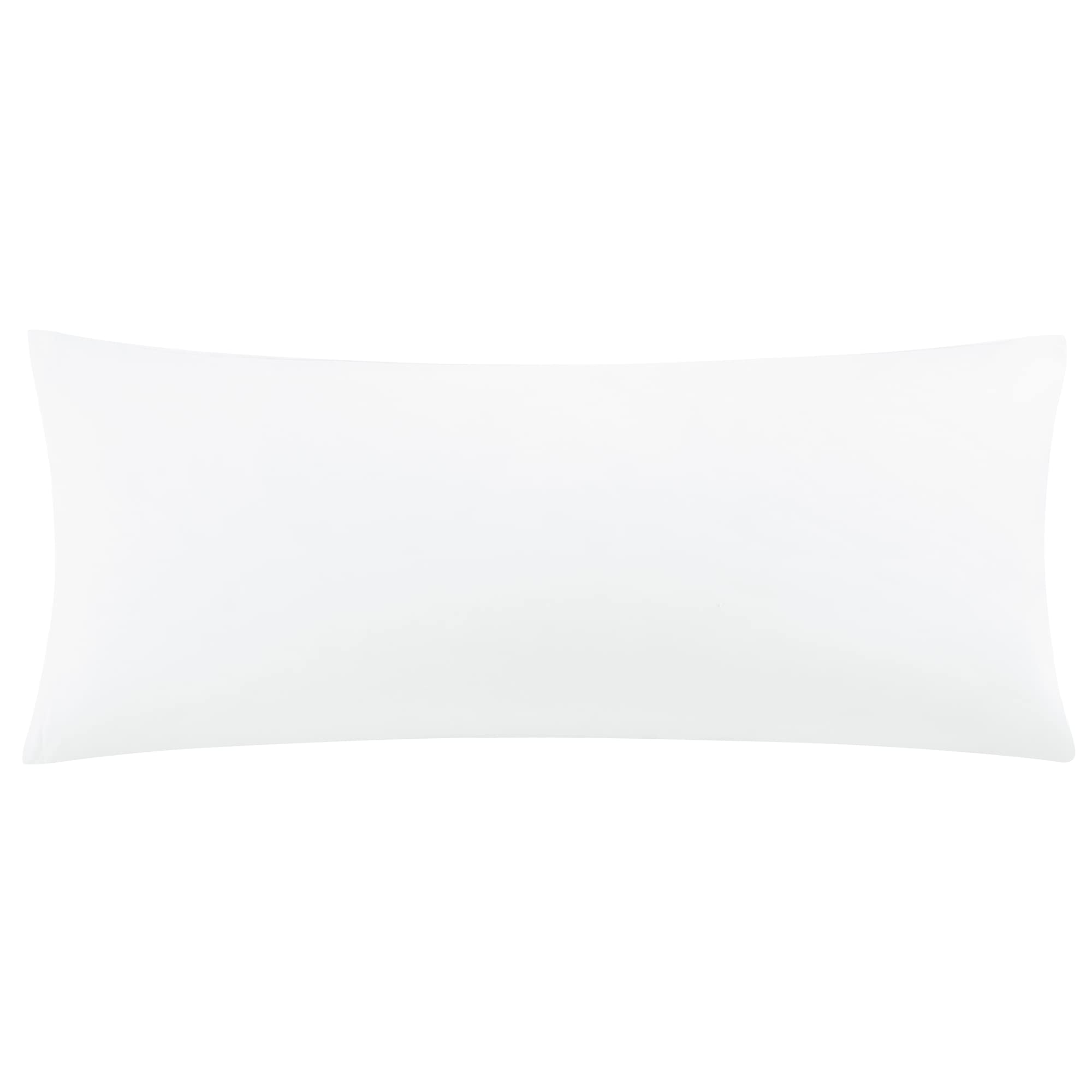 sourcing map Soft Brushed Microfiber Body Pillow Cover with Zipper Closure, Bolster Pillow Cases Long Pillow Cases for Body Pillow White 20"x55" (4ft 6in)