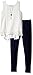 Amy Byer Girls' Big Sleeveless Lace Tunic with Legging