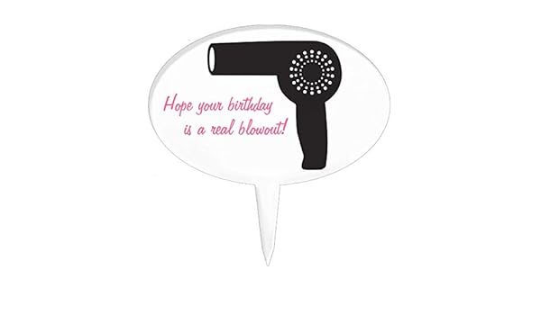 Hair Stylist Hair Dryer Cake Topper Amazon Com Grocery Gourmet