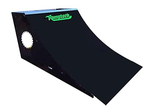 Ramp Rim Ramptech Quarterpipe Ramp (3' Tall x 4' Wide) - Weatherproof, Heavy ...