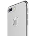 iPhone 7 Plus Case RANVOO Stylish Thin Hard Slim Fit Case with 3 Detachable Parts for Apple iPhone 7 Plus Only, Chrome Silver and Matte Silver, [Clip-ON]