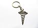 Caduceus Keychain, Medical Caduceus Keychain, Medical Keychain, RN Keychain, Medical Symbol, Medical Caduceus
