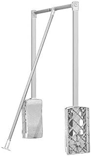 Pull Down Wardrobe/Bedroom Lift Rail Clothes Hanger Adjustable w/Soft Return [White, 600-830mm]