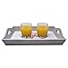 gb Home Collection Decorative Wooden Serving Tray with Floral Art, Breakfast Tray for Carrying Drinks Letters Mail, 15 x 11 in (38 x 28 cm) Display Piece, Modern Design