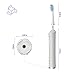 VAVA Electric Toothbrush Clean as Dentist Rechargeable Sonic Toothbrush with 4 Replacement Brush Heads 5 Optional Modes, Built-in Auto Timer, IPX7 Waterproof, FDA Approved, White