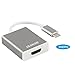USB C to HDMI 4K Adapter, Benfei Thunderbolt 3 to HDMI 4K Adaptor Male to Female Adapter [Compatible with Apple MacBook 2017 ,2016] (silver)