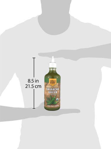 Organic Green Sriracha - 18 Oz - Gluten Free Certified, Kosher and Vegan - Spicy Hot Sauce for Your Favorite Soups, Salads, Meats and Fish - Nature's Greatest Foods - Thumbnail 7