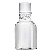 Baire Bottles 16 oz Empty Plastic Bottles with Squeeze Top for Shampoo Bottles, Lotion Bottle, Hand Sanitizer, 6 Pack, Waterproof Labels, PET, BPA Free USA (Clear with Black Disc, Damask Labels)