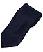 BG Solid Color 100% Silk Tie, Navy