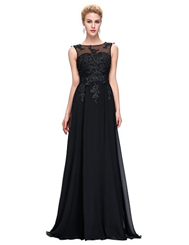 Black long prom gown backless bridesmaid evening dresse…