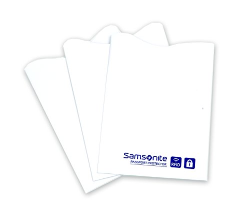Samsonite Credit Card RFID Sleeves-3 Pack, White