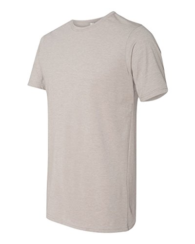 Next Level Apparel 6200 Mens Poly & Cotton Crew Tee - Silver44; Medium