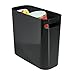 iDesign Una Rectangular Trash Handles, Waste Basket Garbage Can for Bathroom, Bedroom, Home Office, Dorm, College, 10