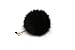 Pompon Ball,Vandot Anti Dust Plug Earphone Cap Jack Headphone Port Stopper Caps for Smartphones Tablet with 3.5mm Headphone Ports Black