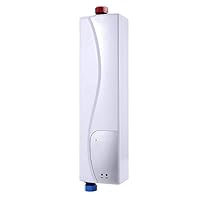 haixclvyE Kitchen Bathroom Mini Instant Electric Tankless Water Heater EU Plug-220V 3000W White