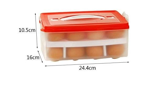 Caja de huevos de doble capa para colocar el huevo en la cocina ...