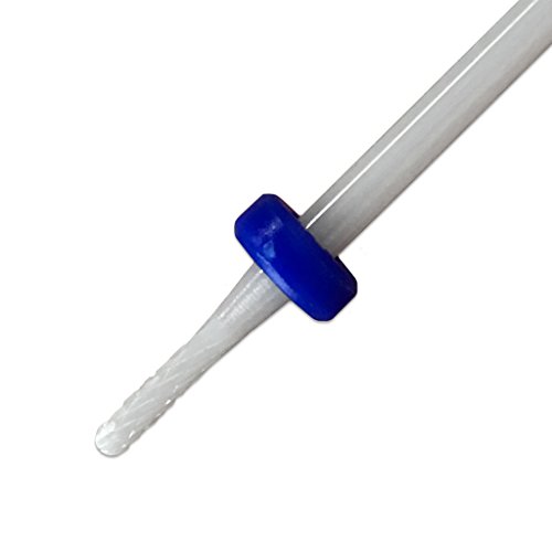 Beauticom Professional USA Ceramic White Round Bit Nail Drill (Grit: MEDIUM) 3/32" Shank Size
