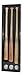 DisplayGifts 3 Baseball Bat Display Case Cabinet Holder Wall Mount Rack w/UV Protection Acrylic Door Cover- Lockable, Softball Bat Display case, Solid Wood Frame (Black Finish)