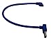 CERRXIAN 30cm USB 3.0 A 90 Degree Up Angle Male to Micro B Male 10pin 90 Degree Right Angle Short Cable(Blue,u-r)