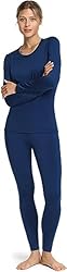 TSLA Women's Thermal Underwear Set, Soft Fleece